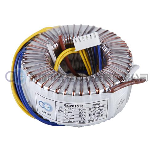 gc201315-30va变压器厂家供应 30w低频电源变压器 双12v全铜线绕组